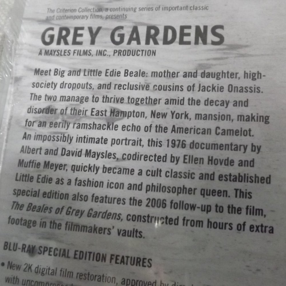 Grey Gardens Criterion Collection Blu-ray NIP - Picture 5 of 9